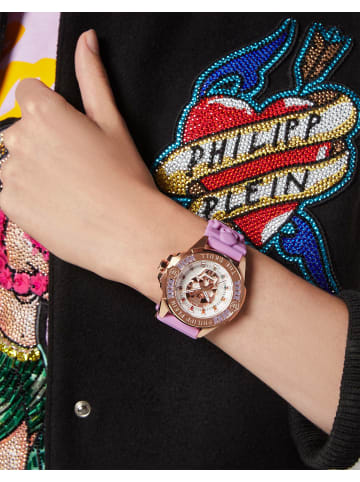 Philipp Plein Analoguhr für Erwachsene in Lila