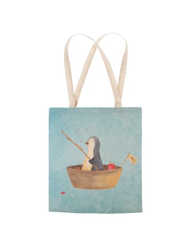 Mr. & Mrs. Panda Beuteltasche Pinguin Angelboot ohne Spruch in Eisblau