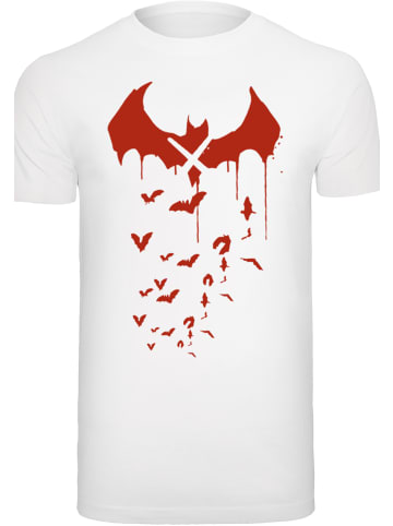 F4NT4STIC T-Shirt DC Comics Batman Arkham Knight Bats X Drip in weiß