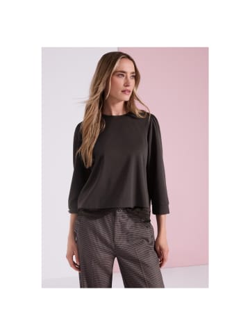 Street One Langarmshirt in Black Coffee