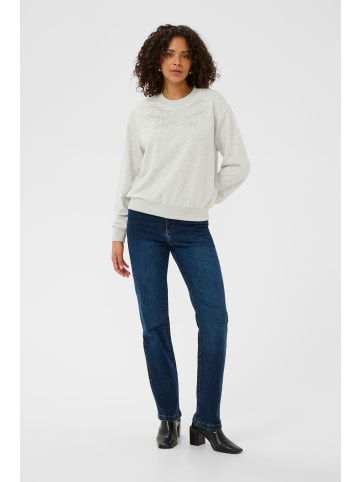 Kaffe Sweatshirt KAdaniela Loose fit in Light Grey Melange