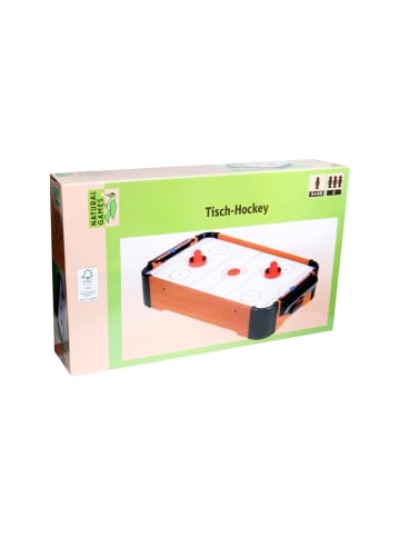 Natural Games Tisch-Hockey, aus Holz, ca. 51x31x9,5 cm, für 2 Spieler, ab 5 Jahre