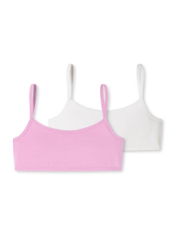 Schiesser Bustier 95/5 Organic Cotton in rosa, weiß