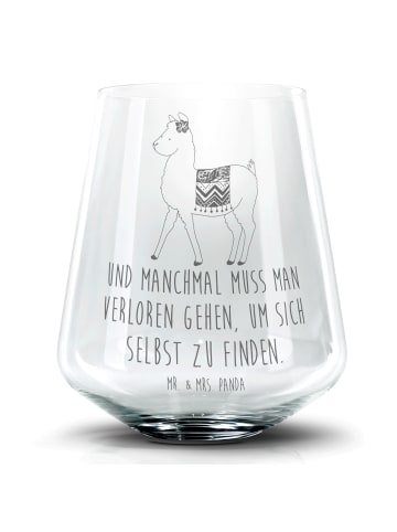 Mr. & Mrs. Panda Blümchentail Glas Alpaka Stolz mit Spruch in Transparent