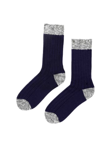 Hudson Socken Pebble wärmend in Marineblau