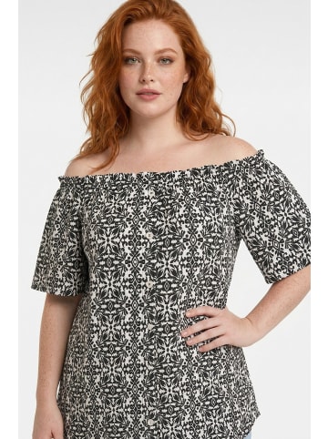 Shape Of You Blouse in Schwarz-Weiß