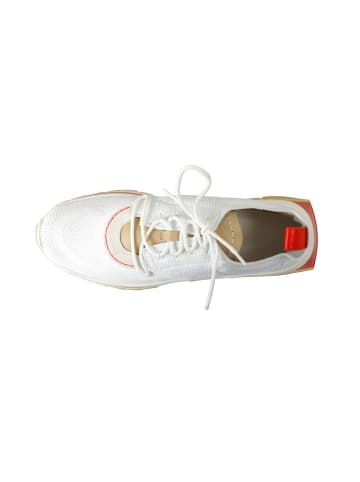 Salvatore Ferragamo Weiß Stoff Athletik Sneaker