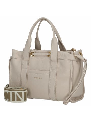 COCCINELLE 2day Signature - Henkeltasche 26 cm (laurel green) in lamgskin white