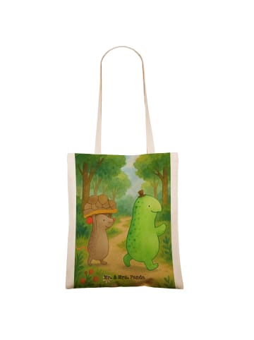 Mr. & Mrs. Panda Shopping Tasche Schildkröte Maus Design ohne Sp... in Weiß