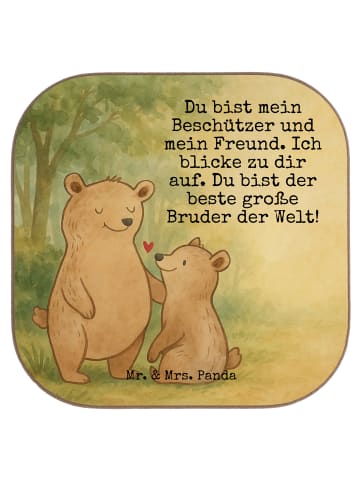 Mr. & Mrs. Panda Untersetzer für Gläser Bär Großer Bruder Design... in Weiß