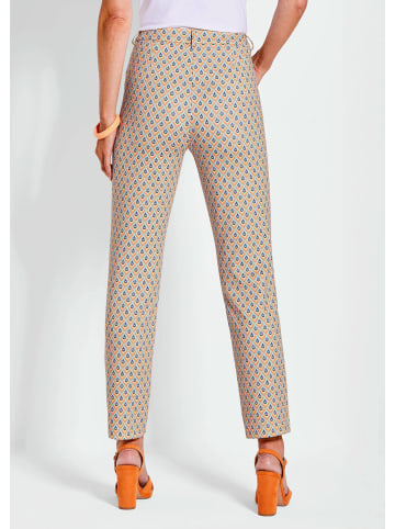GOLDNER Kurzgröße:  Druckhose Elegante Hose LOUISA mit Muster in bunt / gemustert