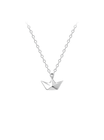 Alexander York Kette mit Anhänger ORIGAMI BOOT in 925 Sterling Silber, 2-tlg. in silber