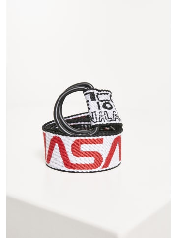 Mister Tee Belt in white/black