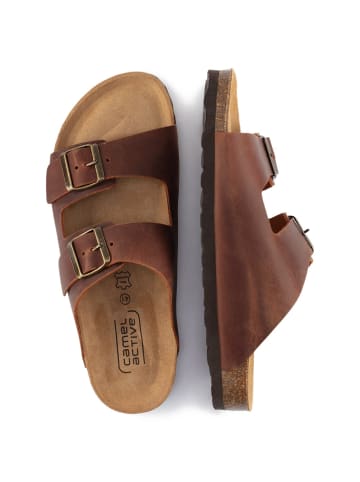 Camel Active Sandalen aus Rindsleder in Braun