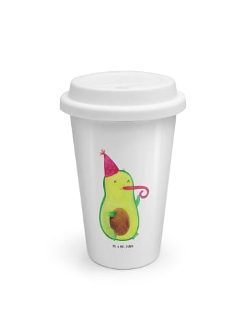 Mr. & Mrs. Panda To Go Becher Avocado Feier ohne Spruch in Weiß