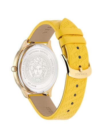 Versace Analoguhr für Damen in gelb