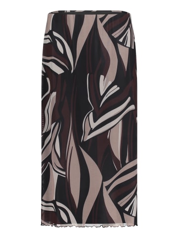 Betty Barclay Midirock mit Gummizug in Taupe/Black