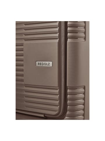 Redolz Essentials 17 2.0 4 Rollen Kabinentrolley 55 cm Laptopfach mit Dehnfalte in taupe