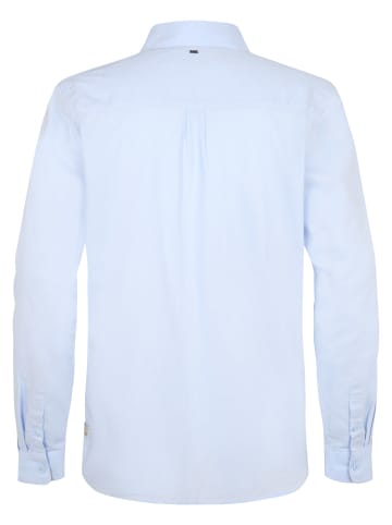 Petrol Industries Einfarbiges Leinenmix-Hemd Canyonero in Blau