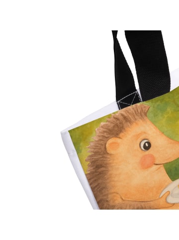 Mr. & Mrs. Panda Tasche Igel Kuchenstück Design mit Spruch in Weiß