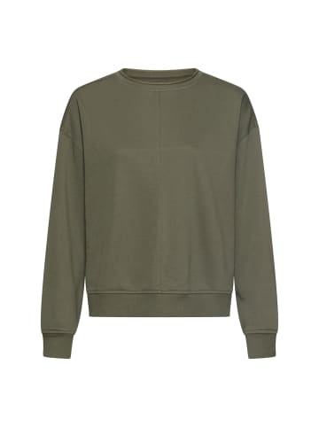 Camel Active Sweatshirt aus Baumwollgemisch in Dunkelgrün