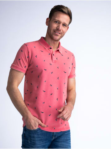 Petrol Industries Poloshirt mit All-over Muster Summerize in Rosa