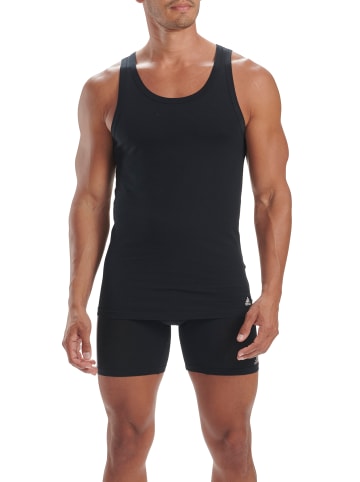 adidas T-Shirt Tank Top (2PK) in Black