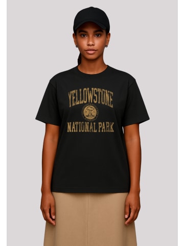 F4NT4STIC T-Shirt US National Parks Yellowstone Wyoming in off black