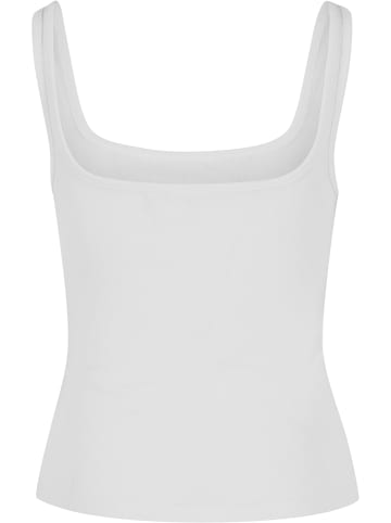 Urban Classics Urban Classics Ladies Wide Neck Rib Top 2-Pack in white+blushedrose