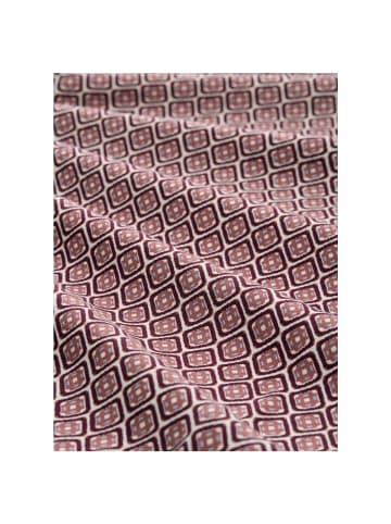 Tom Tailor Langarmbluse in red geometric minimal design