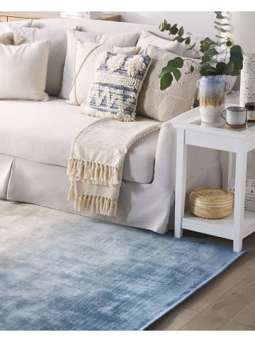 Beliani Kurzflor ERCIS in Bunt/Beige/Blau - (W) 140 x (H) 1.2 x (L) 200 cm
