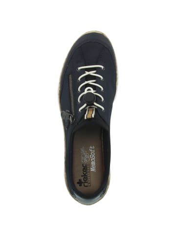 rieker Sneaker low New York-Namur-Softlack-Scuba in blau