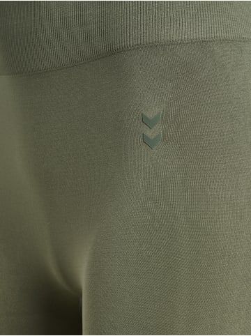 Hummel Leggings Hmlflow Multisport Damen in DEEP LICHEN GREEN