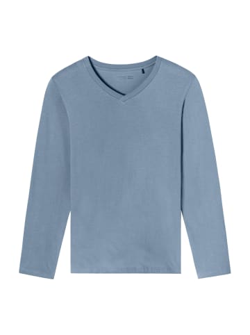 Schiesser Pyjamaoberteil Mix & Relax in Blau
