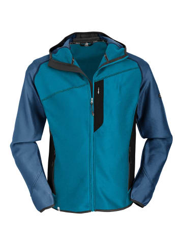 Maul Sport Stretchfleecejacke Taufstein II mit Kapuze in Blau