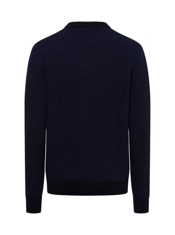 Andrew James Strickpullover in marine blau - 0002