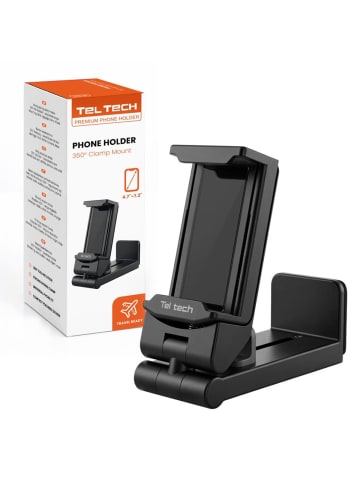 Wisam® Teltech universeller Telefonhalter faltbar schwarz TPH-01