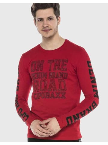 Cipo & Baxx Langarmshirt in RED