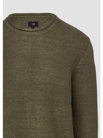 QS Strickpullover langarm in Olive
