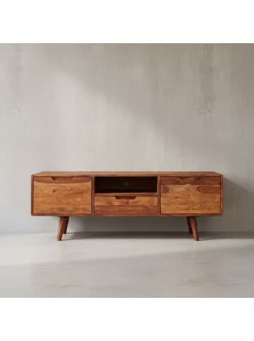 KADIMA DESIGN TV-Lowboard | Sheesham, 135x51x45cm, 2 Türen, Schublade