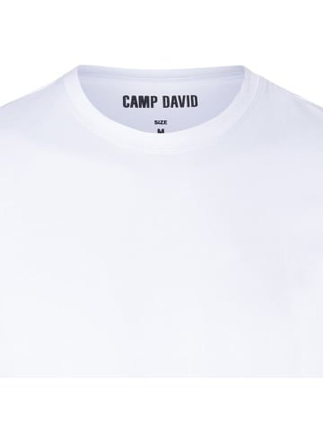 CAMP DAVID  T-Shirt 2er Pack in Weiß