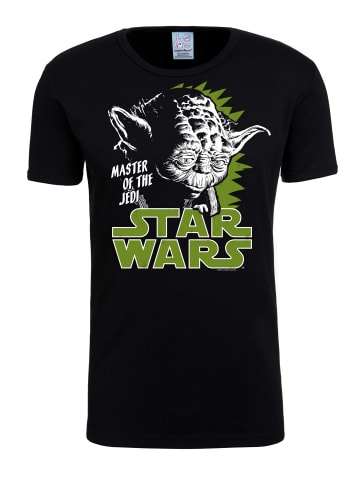 Logoshirt T-Shirt Yoda in schwarz