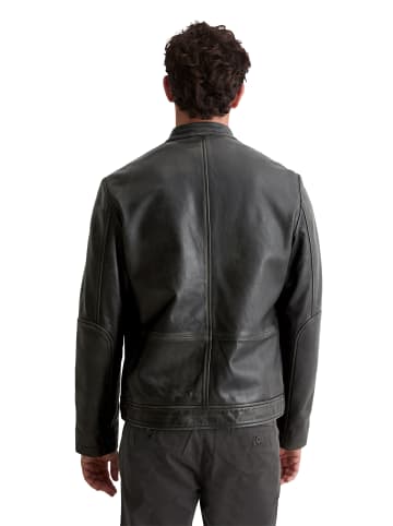 Marc O'Polo Lederjacke im Biker-Style regular in Schwarz