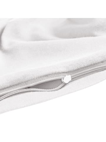 Traumschlaf Bettwäsche Premium Interlock Jersey Seitenschläferkissenbezug in weiss