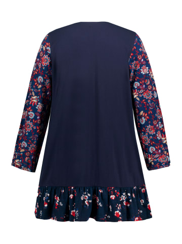 Ulla Popken Longshirt in navy multi