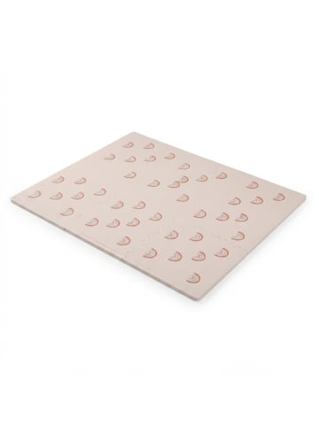 relaxdays 6 x Puzzlematte "Regenbogen" in Rosa
