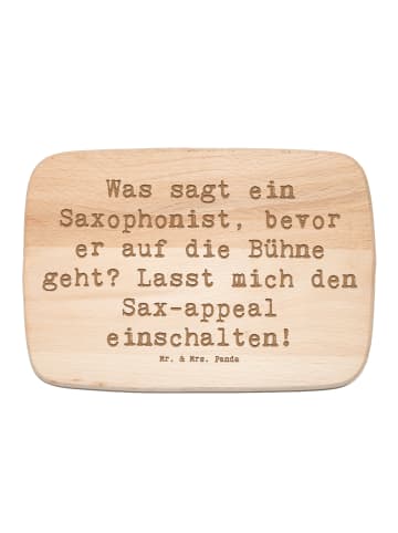 Mr. & Mrs. Panda Holzbrett Spruch Magischer Saxophon-Charme mit ... in Transparent