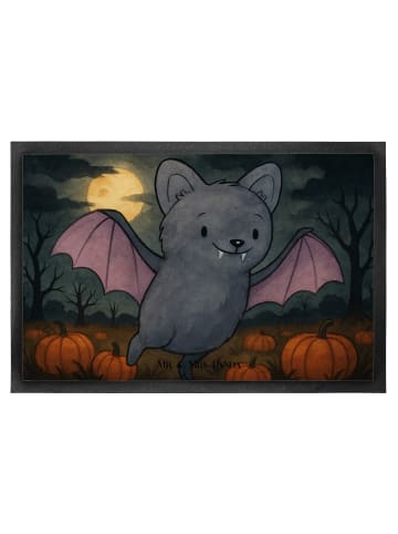 Mr. & Mrs. Panda fußmatte Fledermaus Erschrecken Design ohne Spruch in Weiß