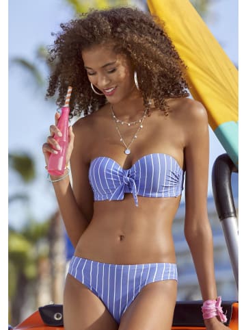 Vivance Bügel-Bandeau-Bikini in blau-creme