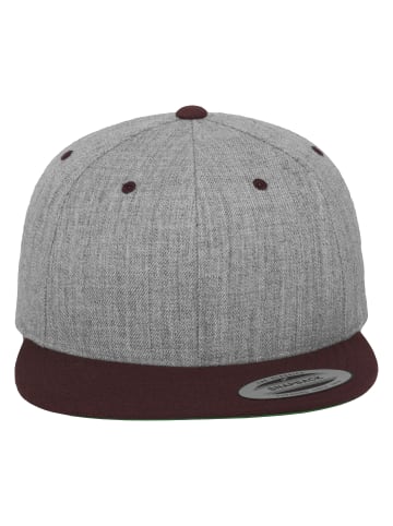  Flexfit Snapback - Classic in h.grey/maroon
